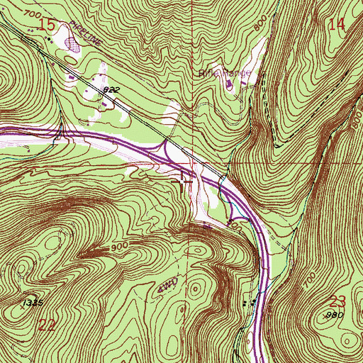 Topographic Map of Samish Inn Interchange, WA