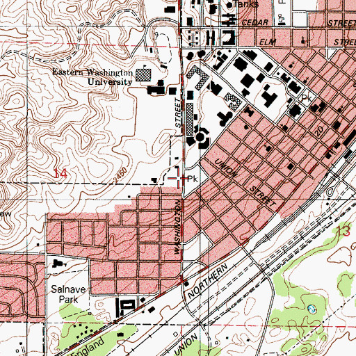 Topographic Map of Sutton Park, WA