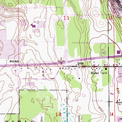 Topographic Map of Twentieth Avenue West Interchange, WA