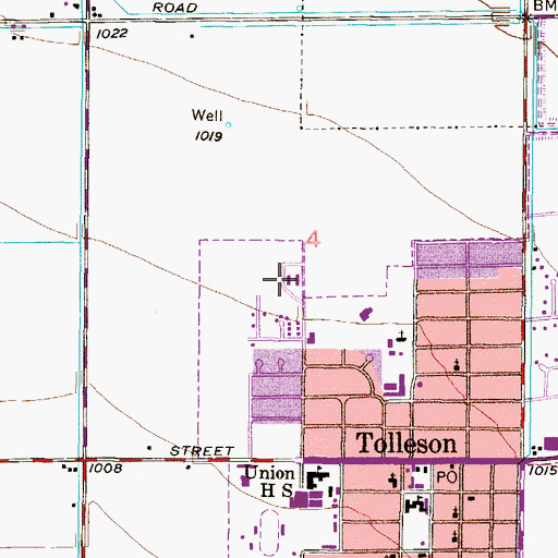 Topographic Map of Tolleson Town Park Number Two, AZ