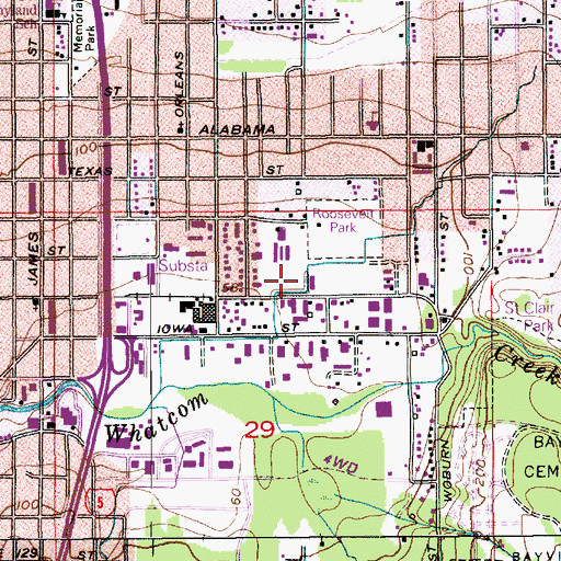 Topographic Map of Roosevelt, WA
