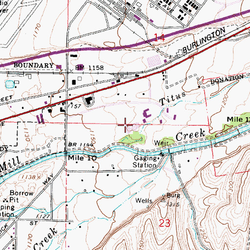 Topographic Map of Walla Walla Community College, WA