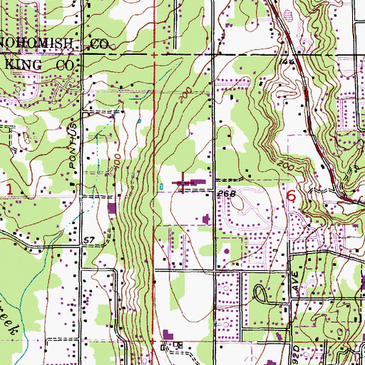 Topographic Map of Westhill Elementary School, WA