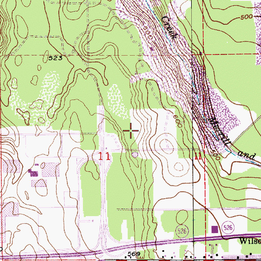 Topographic Map of Walter E Hall Municipal Golf Course, WA