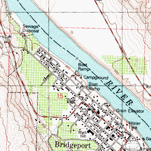Topographic Map of Waterfront Park, WA