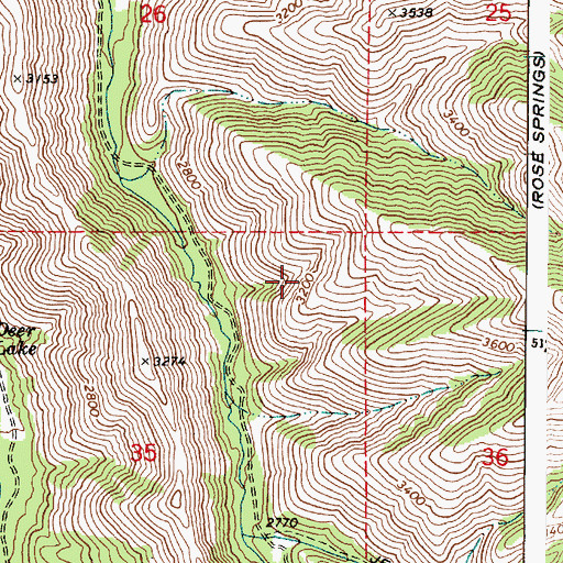 Topographic Map of Wooten State Wildlife Recreation Area, WA