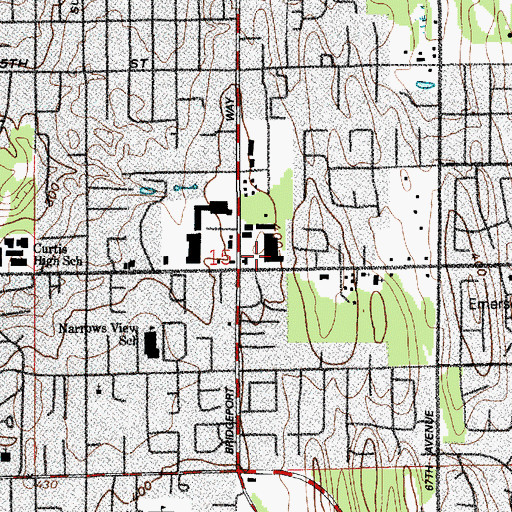 Topographic Map of University Village, WA