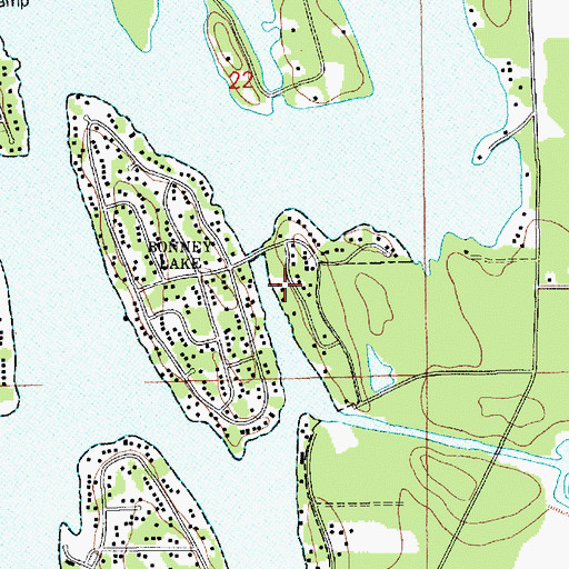 Topographic Map of Maple Point, WA