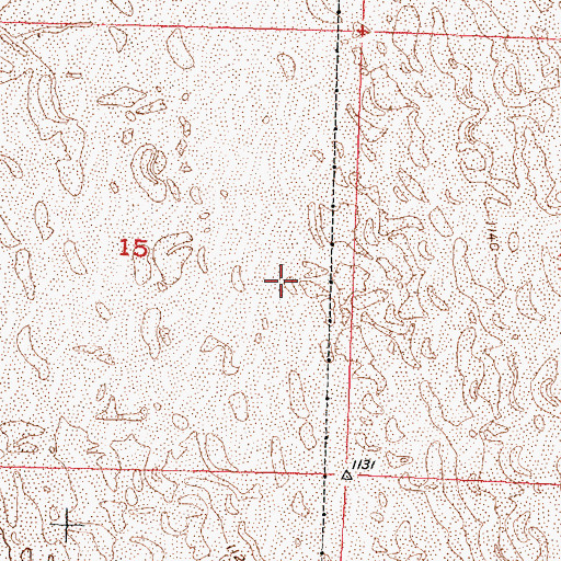 Topographic Map of No-Outlet Sand Hills, WA