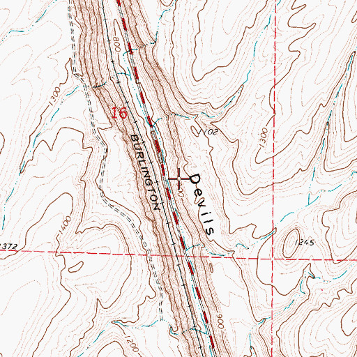 Topographic Map of Monument, WA