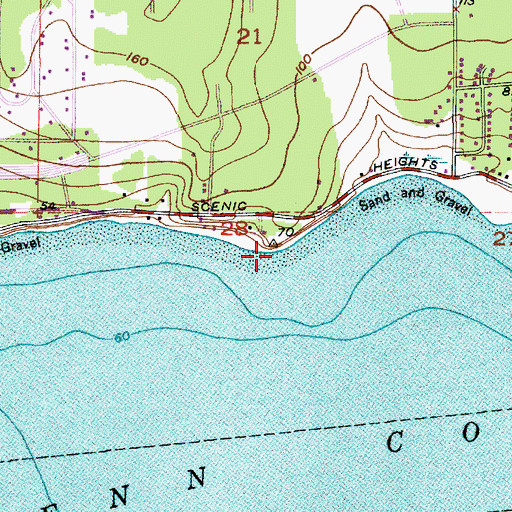 Topographic Map of Monroe Landing, WA