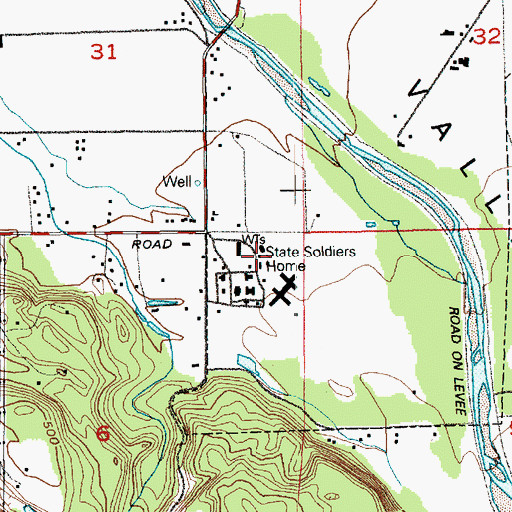 Topographic Map of State Soldiers Home, WA