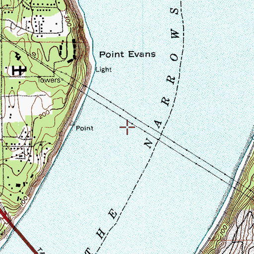 Topographic Map of The Narrows, WA
