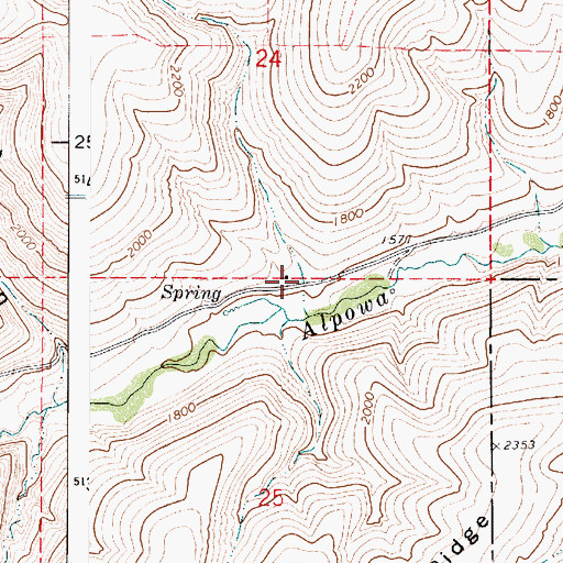 Topographic Map of Unfried (historical), WA