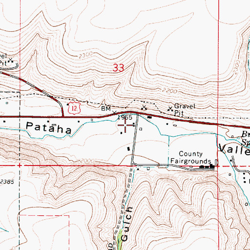 Topographic Map of Berlin, WA
