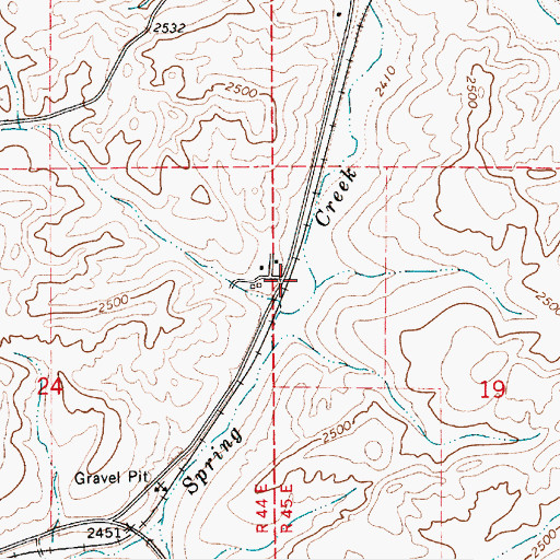 Topographic Map of Fletcher, WA