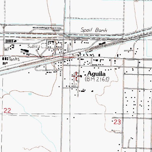 Topographic Map of Tom Walder Memorial Park, AZ