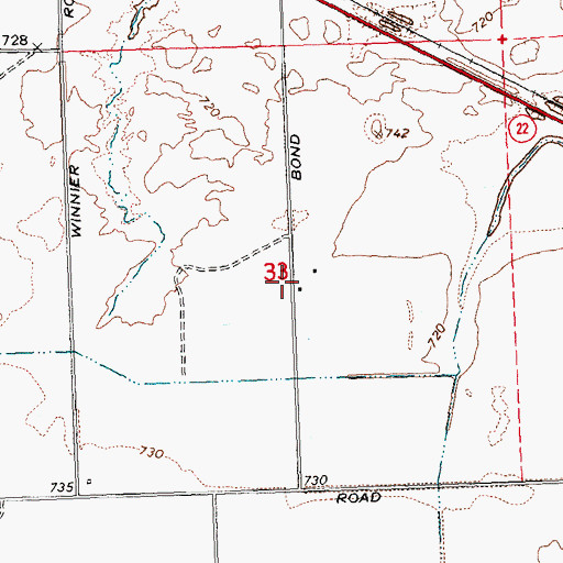 Topographic Map of Empire, WA