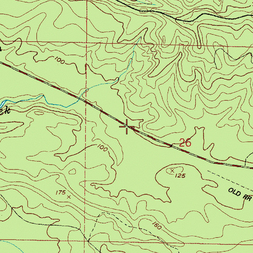 Topographic Map of Stearnsville, WA