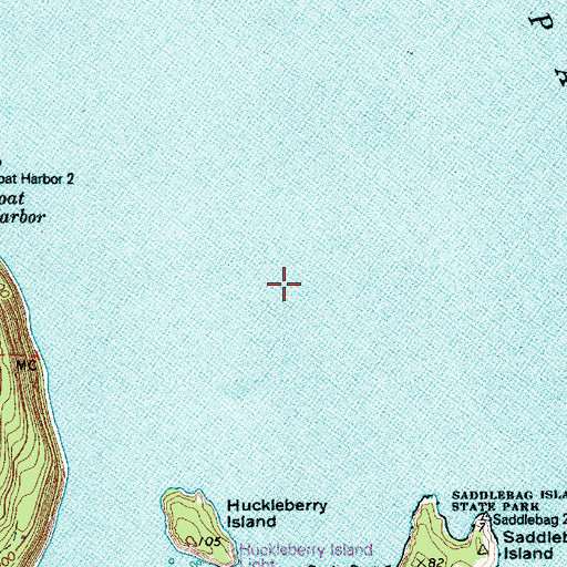Topographic Map of Levant Passage, WA