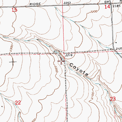 Topographic Map of Plainview, WA