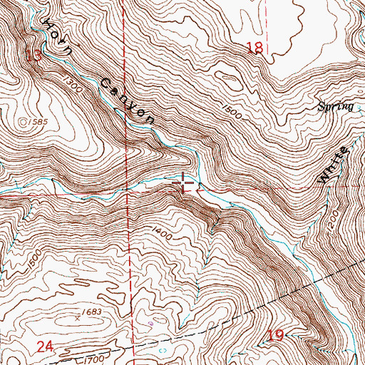 Topographic Map of Haulwater, WA