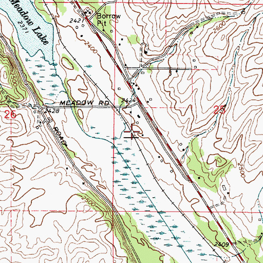 Topographic Map of Lakeside, WA