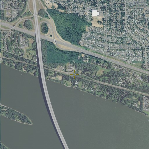 Aerial/Satellite Image of Love Creek, WA