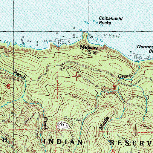 Topographic Map of Classet, WA