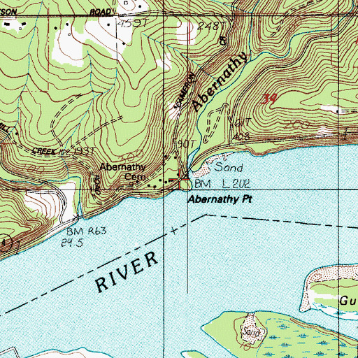 Topographic Map of Memaloose Rock, WA