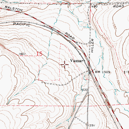Topographic Map of Vassar, WA