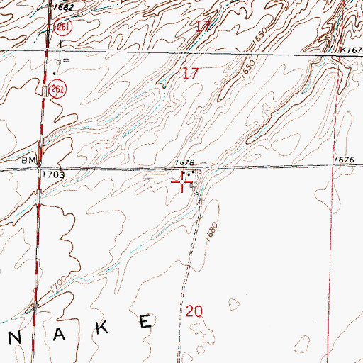 Topographic Map of Fletcher, WA