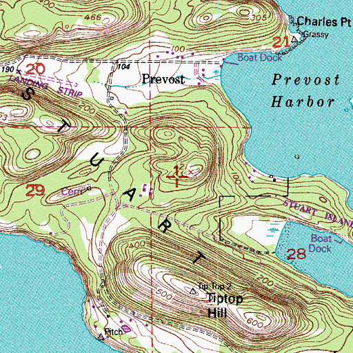 Topographic Map of Mount Stuart, WA