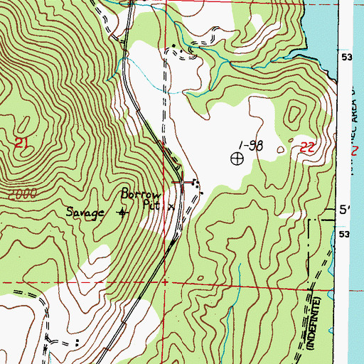 Topographic Map of Hazelmere Elementary School, WA