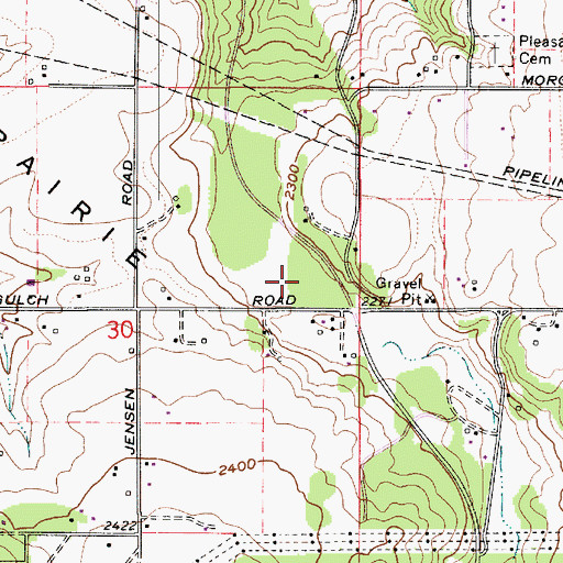 Topographic Map of Spokane Christian Academy, WA