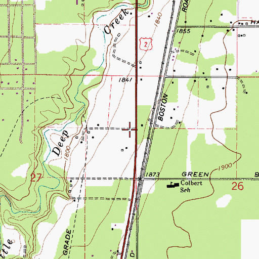 Topographic Map of Faith Christian School, WA