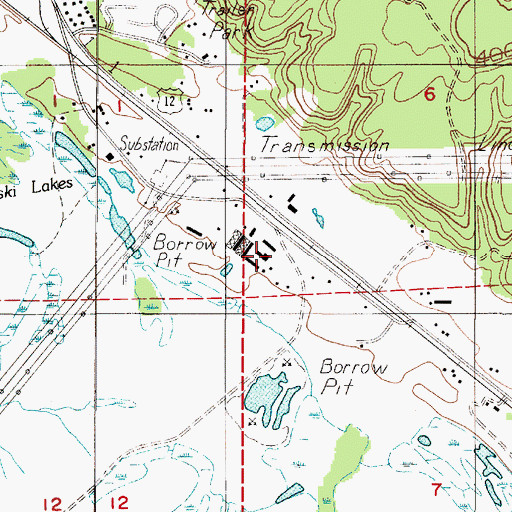 Topographic Map of Greenwood, WA