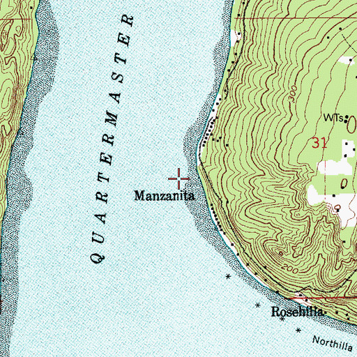 Topographic Map of Hongking (historical), WA