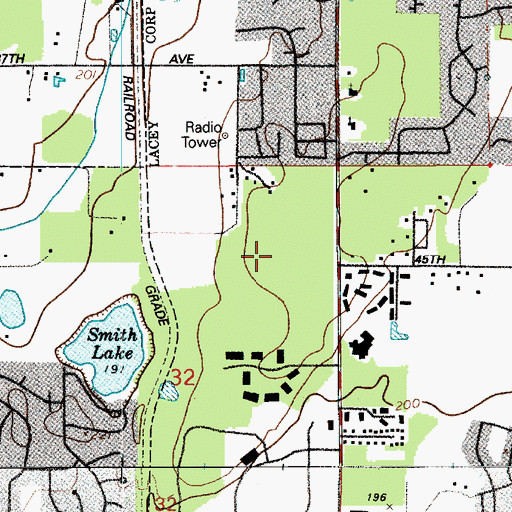 Topographic Map of Connors Prairie, WA