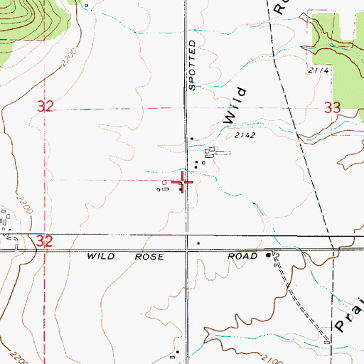 Topographic Map of Hazard, WA