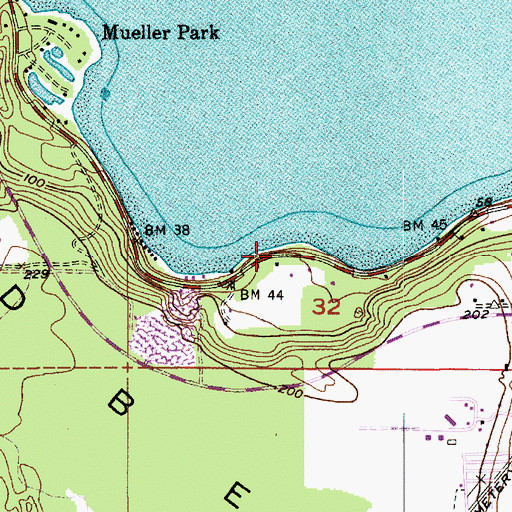 Topographic Map of Port Arthur (historical), WA