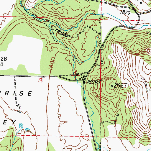 Topographic Map of Enterprise, WA