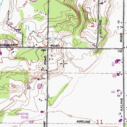 Topographic Map of Delta, WA
