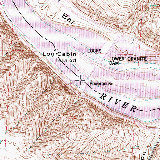 Topographic Map of Operation Fish Run, WA