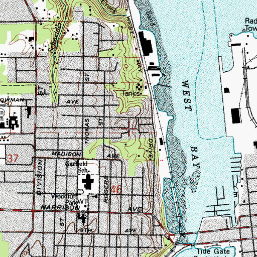 Topographic Map of Marshville (historical), WA