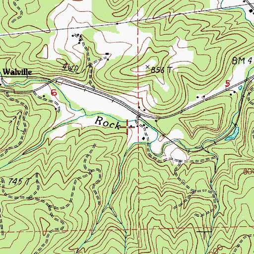 Topographic Map of Reynolds (historical), WA