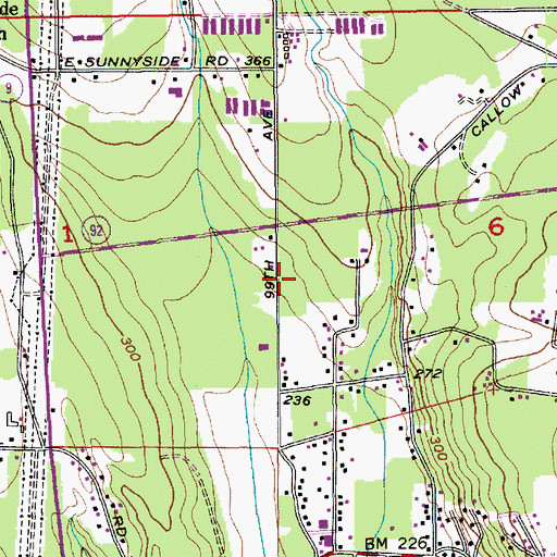 Topographic Map of Sunnycrest Elementary School, WA