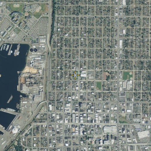 Aerial/Satellite Image of Everett High School, WA