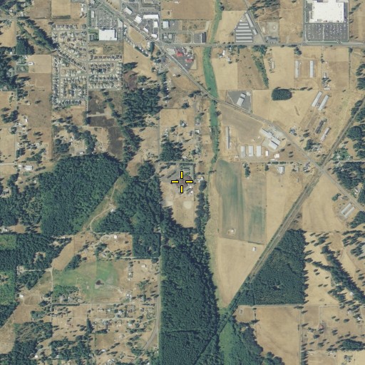 Aerial/Satellite Image of Yelm Prairie Elementary School, WA