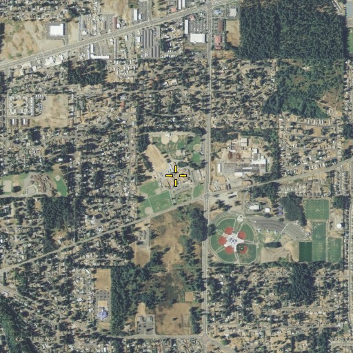 Aerial/Satellite Image of Nisqually Middle School, WA